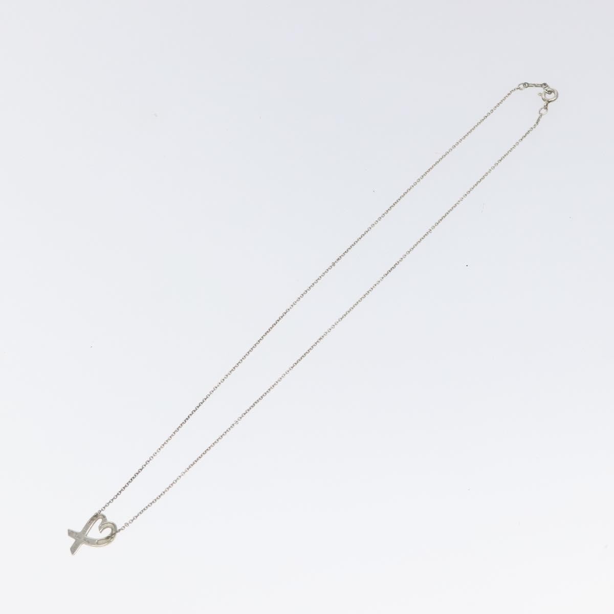 Tiffany & Co. Paloma Picasso Loving Heart Pendant Necklace Silver 925, SILVER, SILVER, Necklace