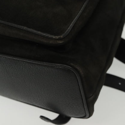 Gucci Bamboo Tassel Backpack Suede, BLACK, SUEDE, Backpack