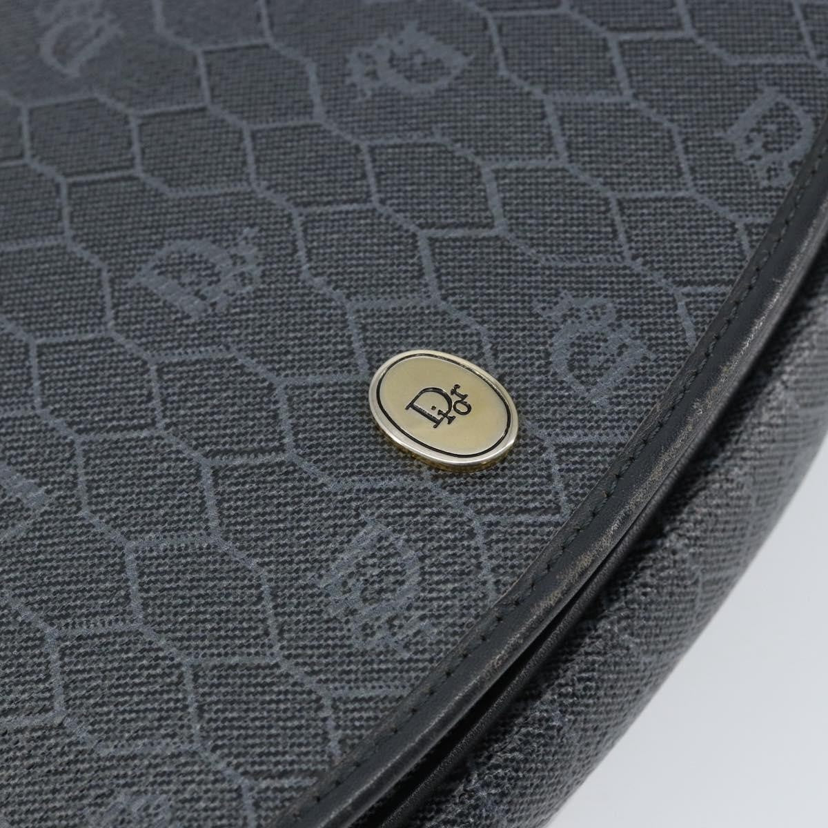 Christian Dior Vintage Honeycomb Shoulder Bag Canvas, BLACK, CANVAS, Shoulder bag