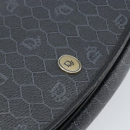 Christian Dior Vintage Honeycomb Shoulder Bag Canvas, BLACK, CANVAS, Shoulder bag