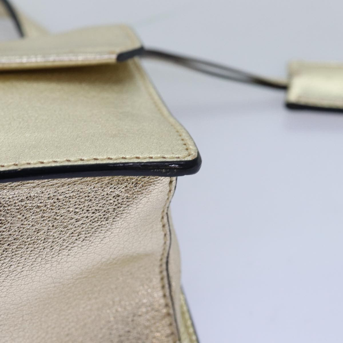 Miu Miu Madras Convertible Compartment Top Handle Bag Leather, GOLD, LEATHER, Handbag