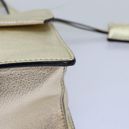 Miu Miu Madras Convertible Compartment Top Handle Bag Leather, GOLD, LEATHER, Handbag