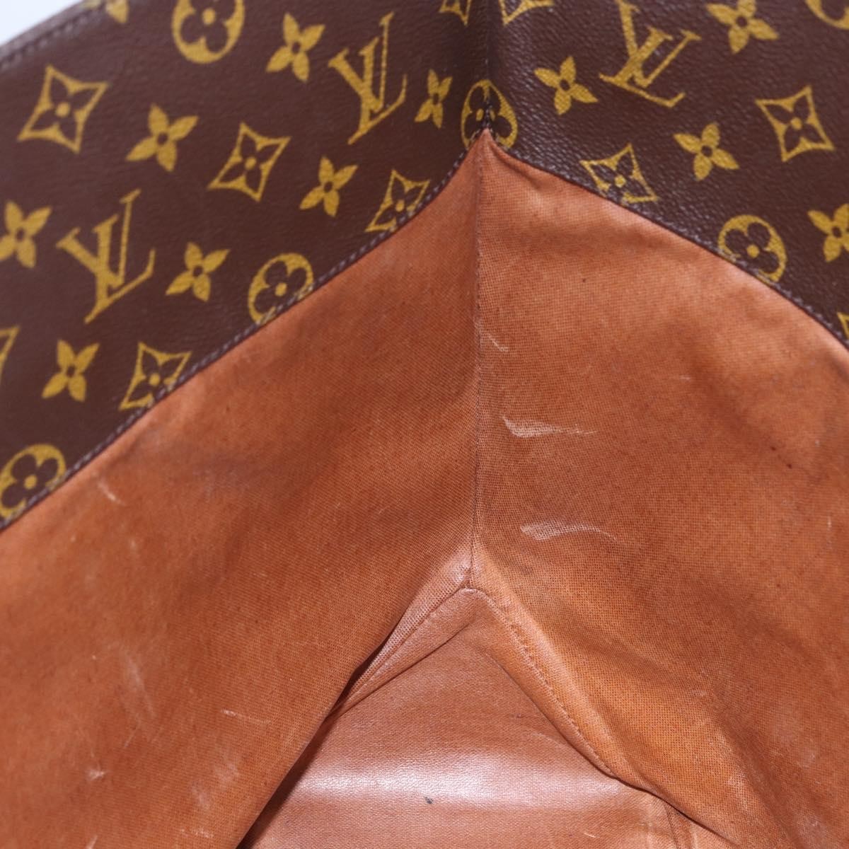 Louis Vuitton Shopping Sac Handbag Monogram Canvas, BROWN, CANVAS, Tote bag