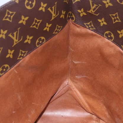 Louis Vuitton Shopping Sac Handbag Monogram Canvas, BROWN, CANVAS, Tote bag