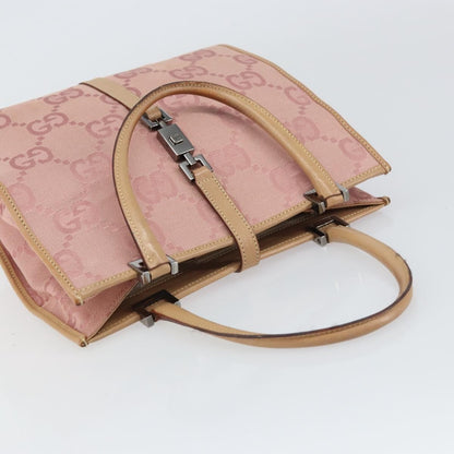 Gucci Vintage Jackie Handbag Canvas, PINK, CANVAS, Handbag