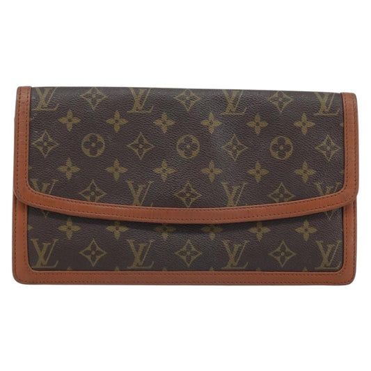 Louis Vuitton Dame Pochette Monogram Canvas, BROWN, CANVAS, Clutche & pouche