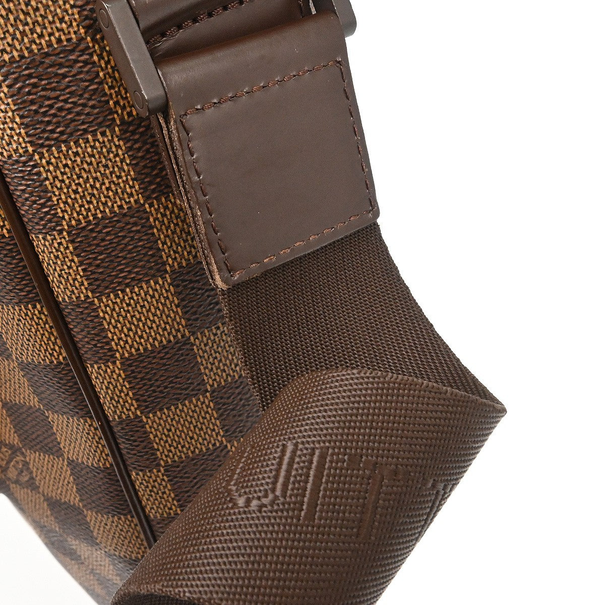 Louis Vuitton Olav Handbag Damier, Brown, Canvas, Shoulder Bag