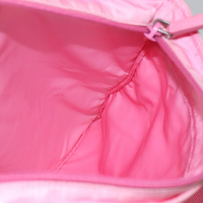 Prada Front Pocket Messenger Bag Tessuto, PINK, NYLON, Shoulder bag
