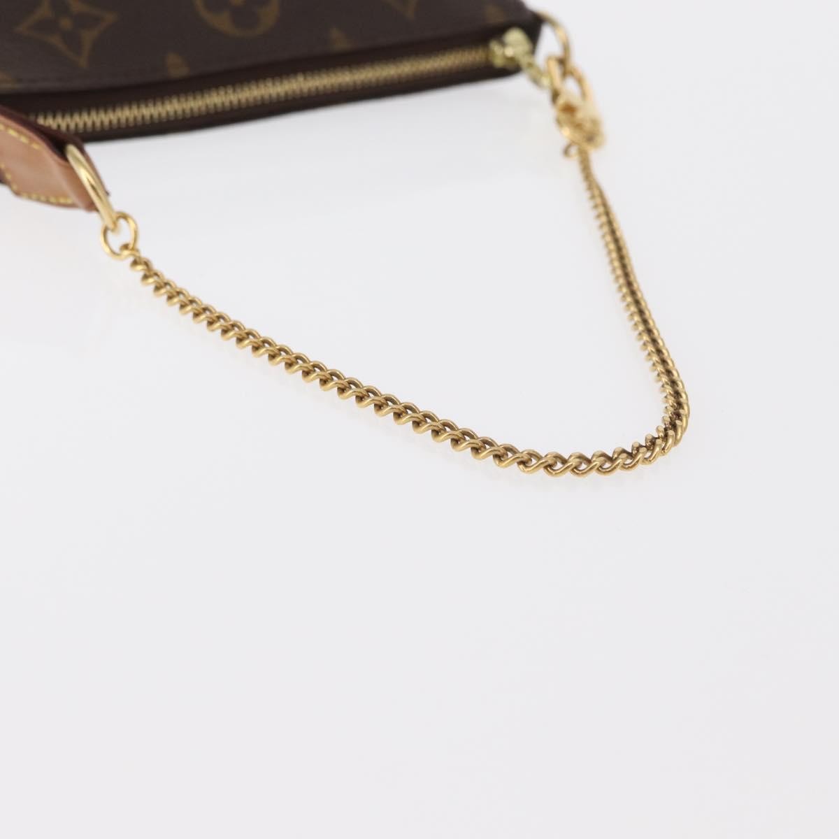 Louis Vuitton Mini pochette accessoires Canvas, BROWN, CANVAS, Clutche & pouche