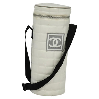 Chanel Sport Line Bottle Holder Nylon, WHITE, NYLON, Clutche & pouche
