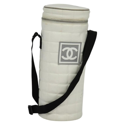 Chanel Sport Line Bottle Holder Nylon, WHITE, NYLON, Clutche & pouche