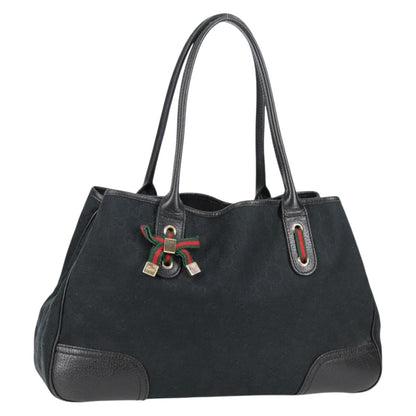Gucci Princy Tote GG Coated Canvas, BLACK, CANVAS, Tote bag