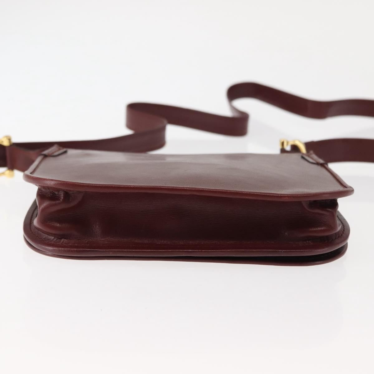cartier Must de Cartier Shoulder Bag Leather, BURGUNDY, LEATHER, Shoulder bag