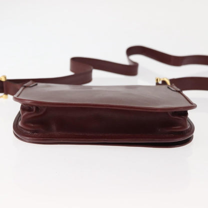 cartier Must de Cartier Shoulder Bag Leather, BURGUNDY, LEATHER, Shoulder bag