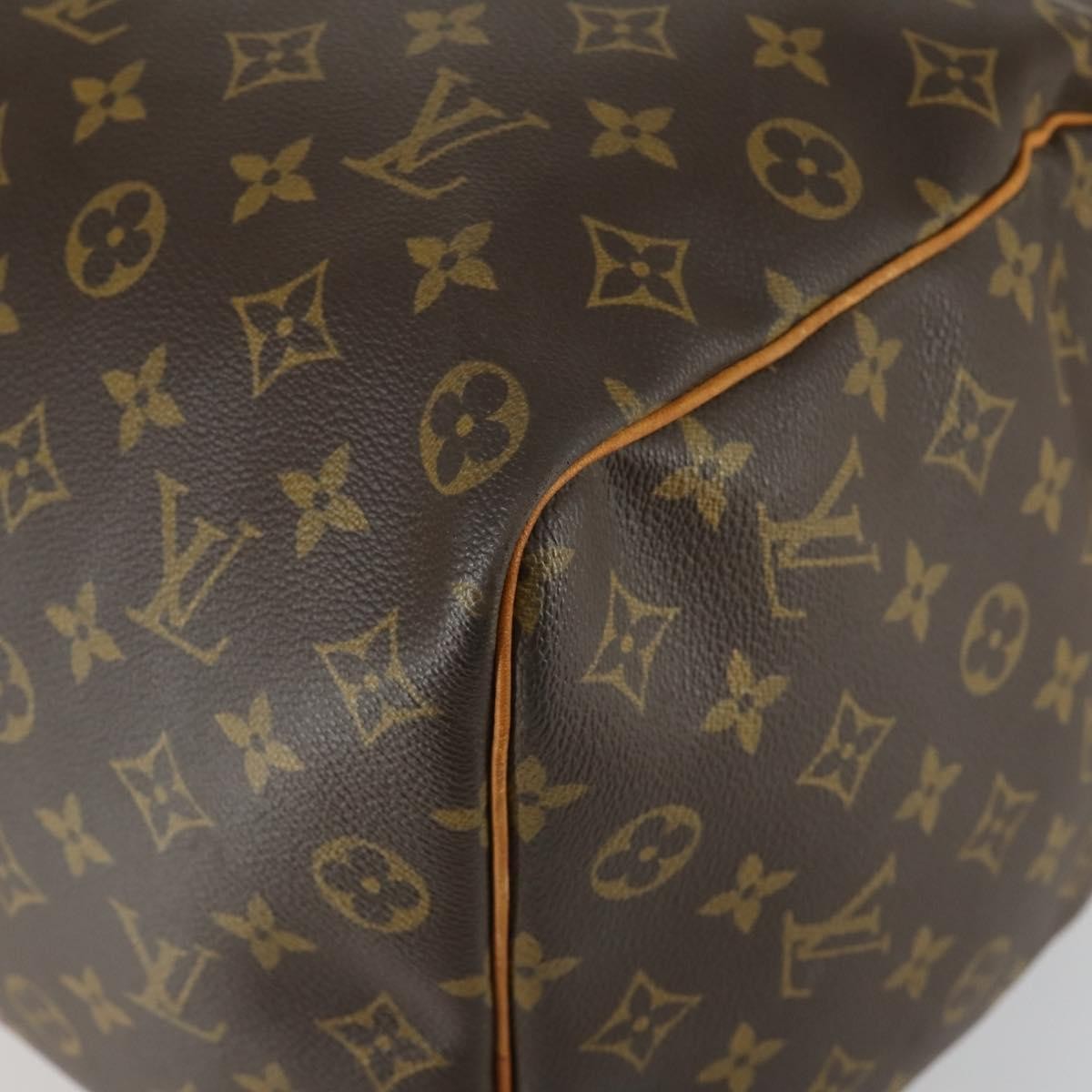 Louis Vuitton Keepall Bag Monogram Canvas, BROWN, CANVAS, Travel bag