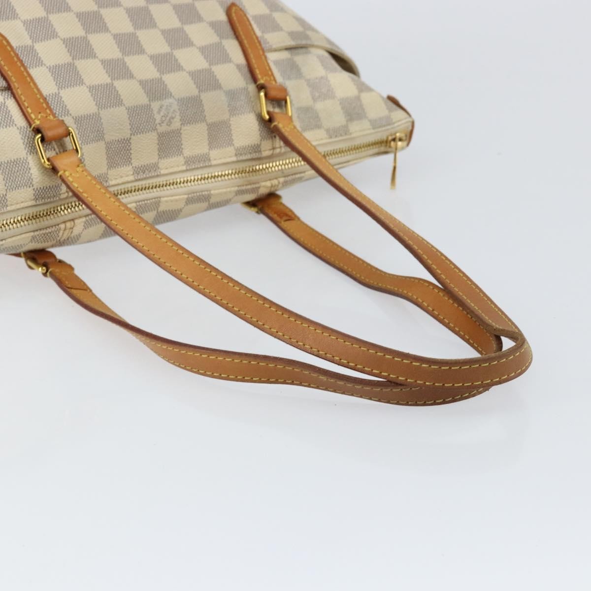 Louis Vuitton Totally Handbag Damier, WHITE, CANVAS, Tote bag