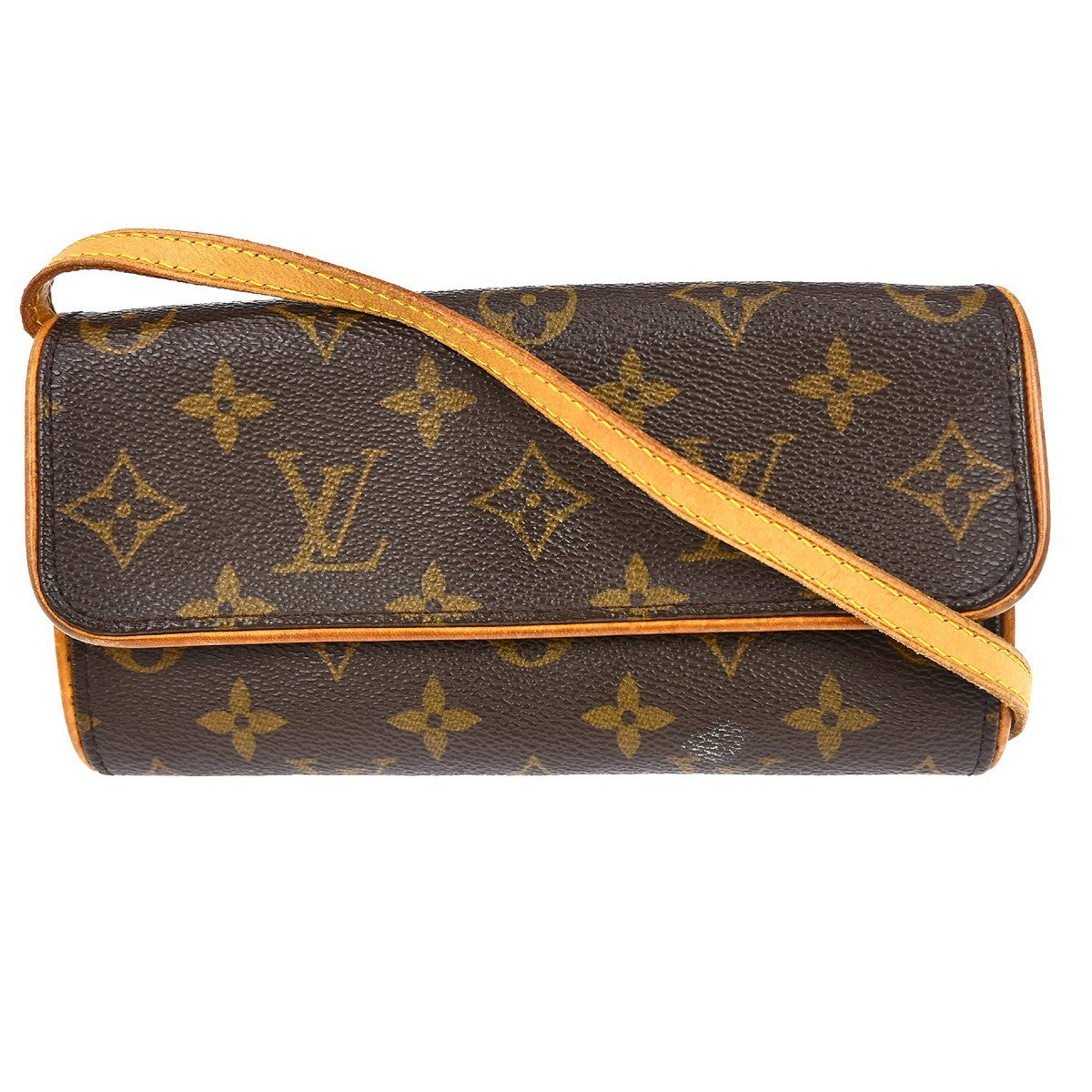 Louis Vuitton Twin Handbag Monogram Canvas, Brown, Canvas, Clutch