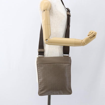 Salvatore Ferragamo Gancini Shoulder Bag Leather, BEIGE, LEATHER, Shoulder bag