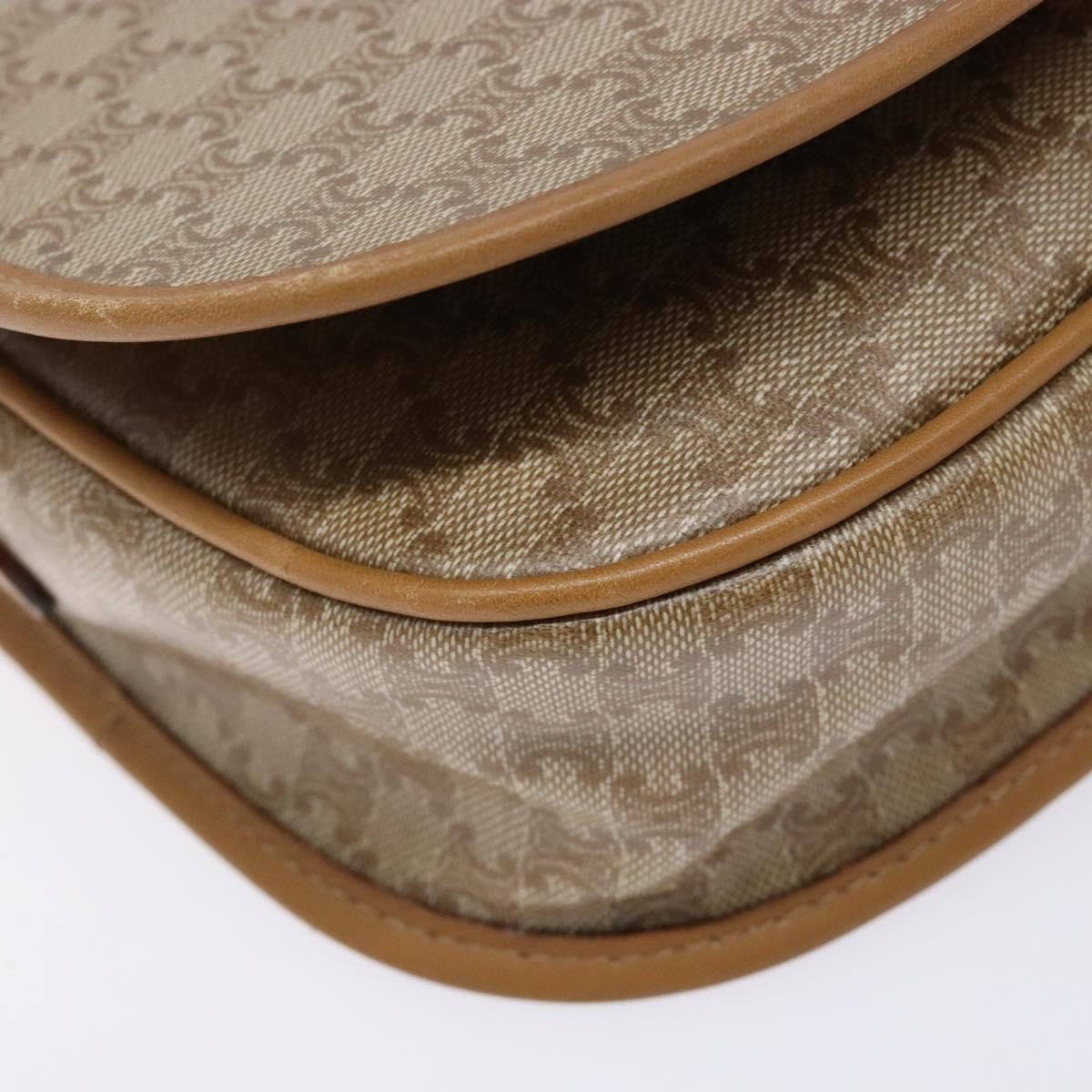 Celine Vintage Triomphe Shoulder Bag Canvas, BEIGE, CANVAS, Shoulder bag