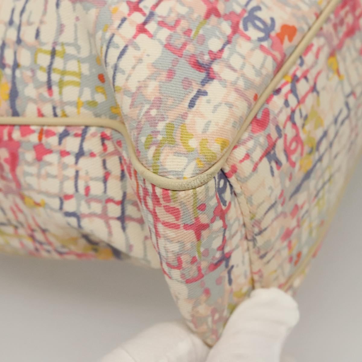 Chanel Vintage CC clover tote Canvas, PINK, CANVAS, Tote bag