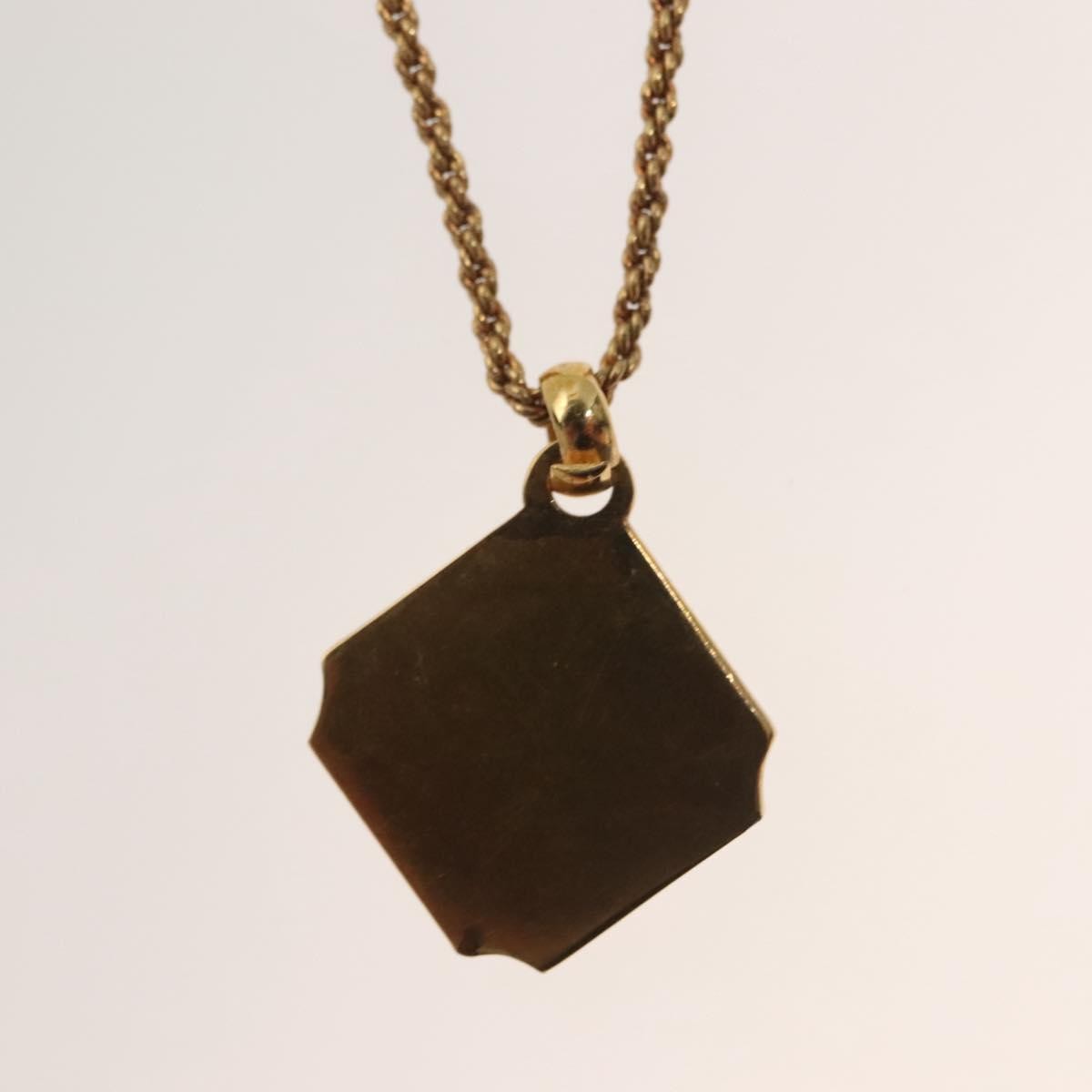 Christian Dior Vintage Dior Logo Necklace Metal, GOLD, METAL, Necklace