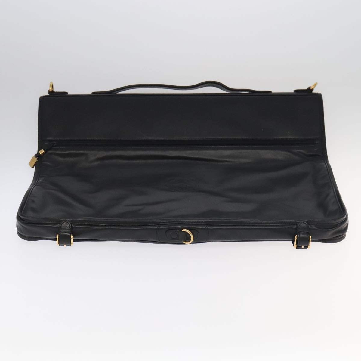 Loewe Anagram handbag Leather, BLACK, LEATHER, Travel bag