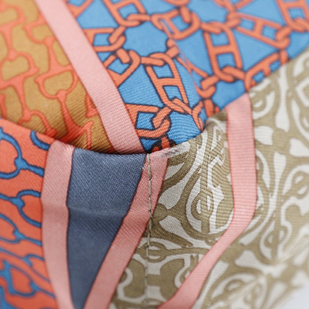 Hermes Fourbi Pouch Silk with Barenia, MULTICOLOUR, SILK, Clutche & pouche