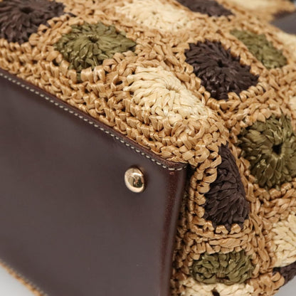 Salvatore Ferragamo Soft W Tote RAFFIA, BROWN, WOOD, Tote bag