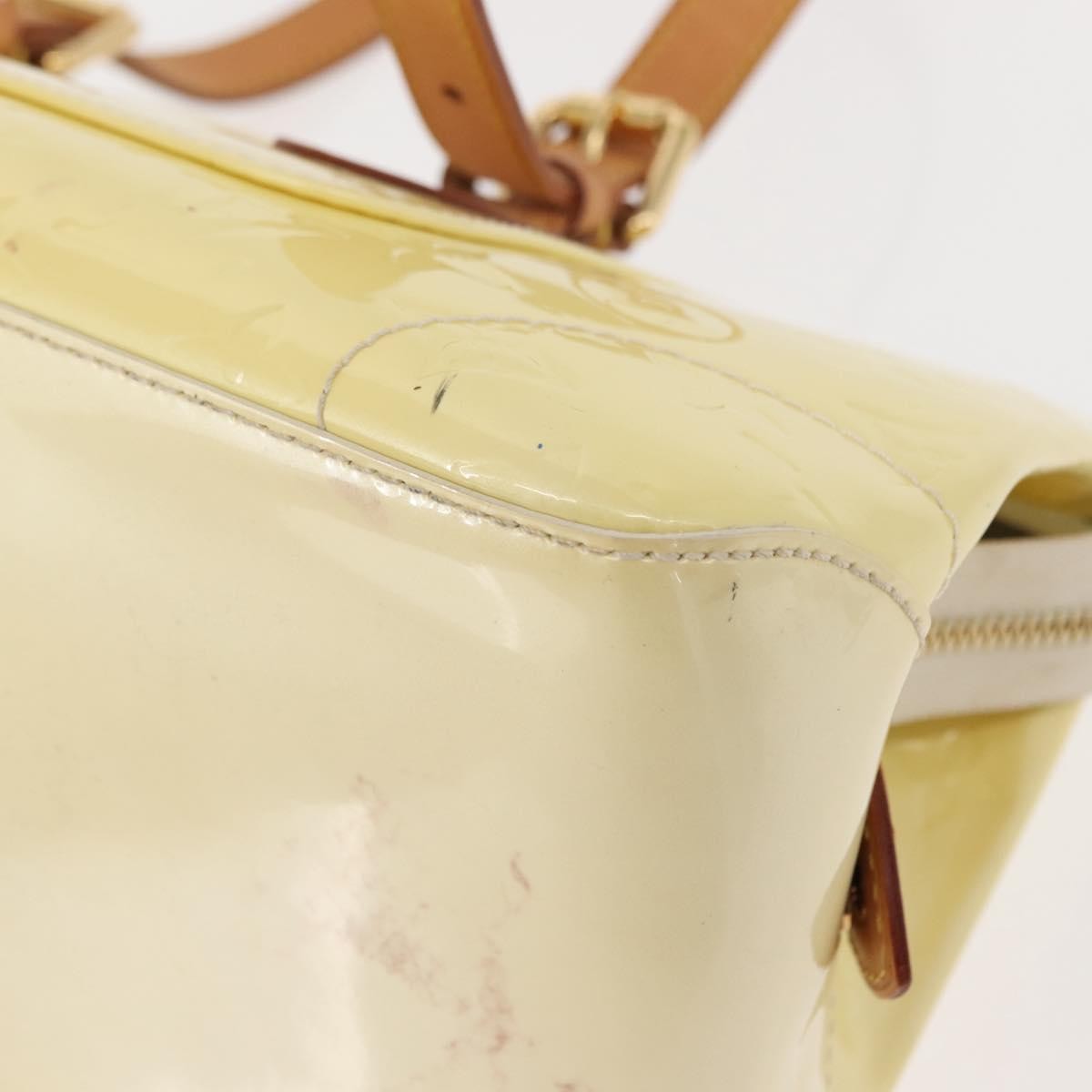 Louis Vuitton Rosewood Avenue Handbag Monogram Vernis, BEIGE, PATENT_LEATHER, Handbag