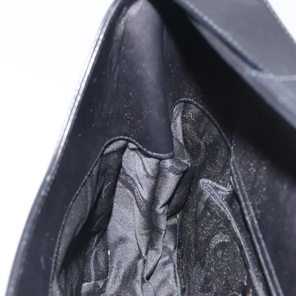 Salvatore Ferragamo Vintage Shoulder Bag Leather, BLACK, LEATHER, Shoulder bag