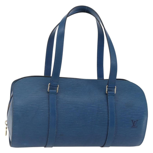Louis Vuitton Soufflot Handbag Epi Leather, BLUE, LEATHER, Handbag