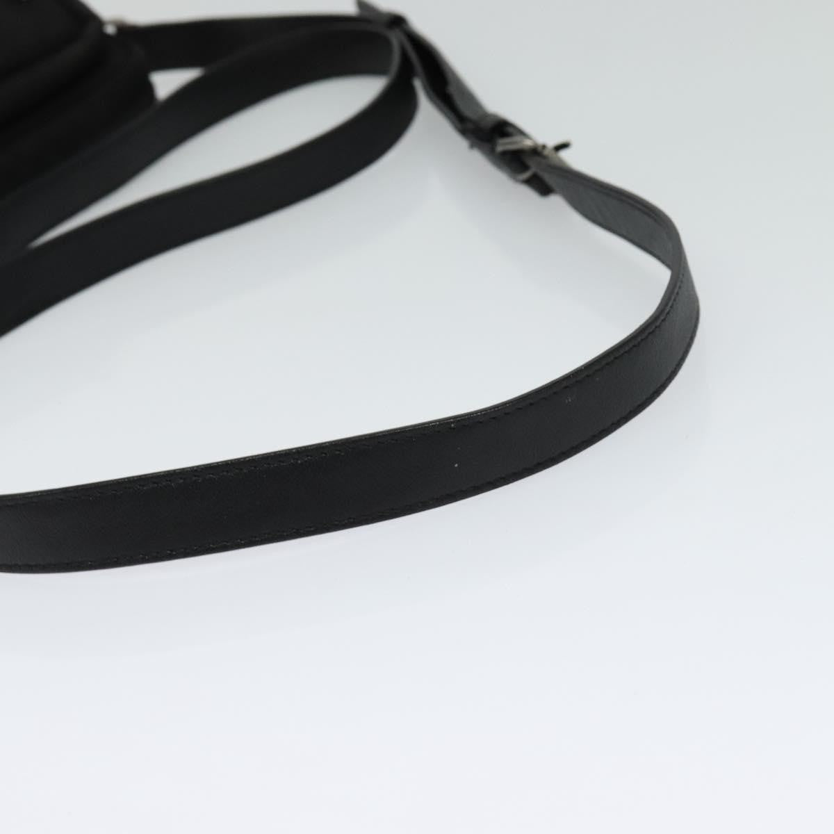 Saint Laurent Front Pocket Crossbody Bag Canvas, BLACK, CANVAS, Shoulder bag