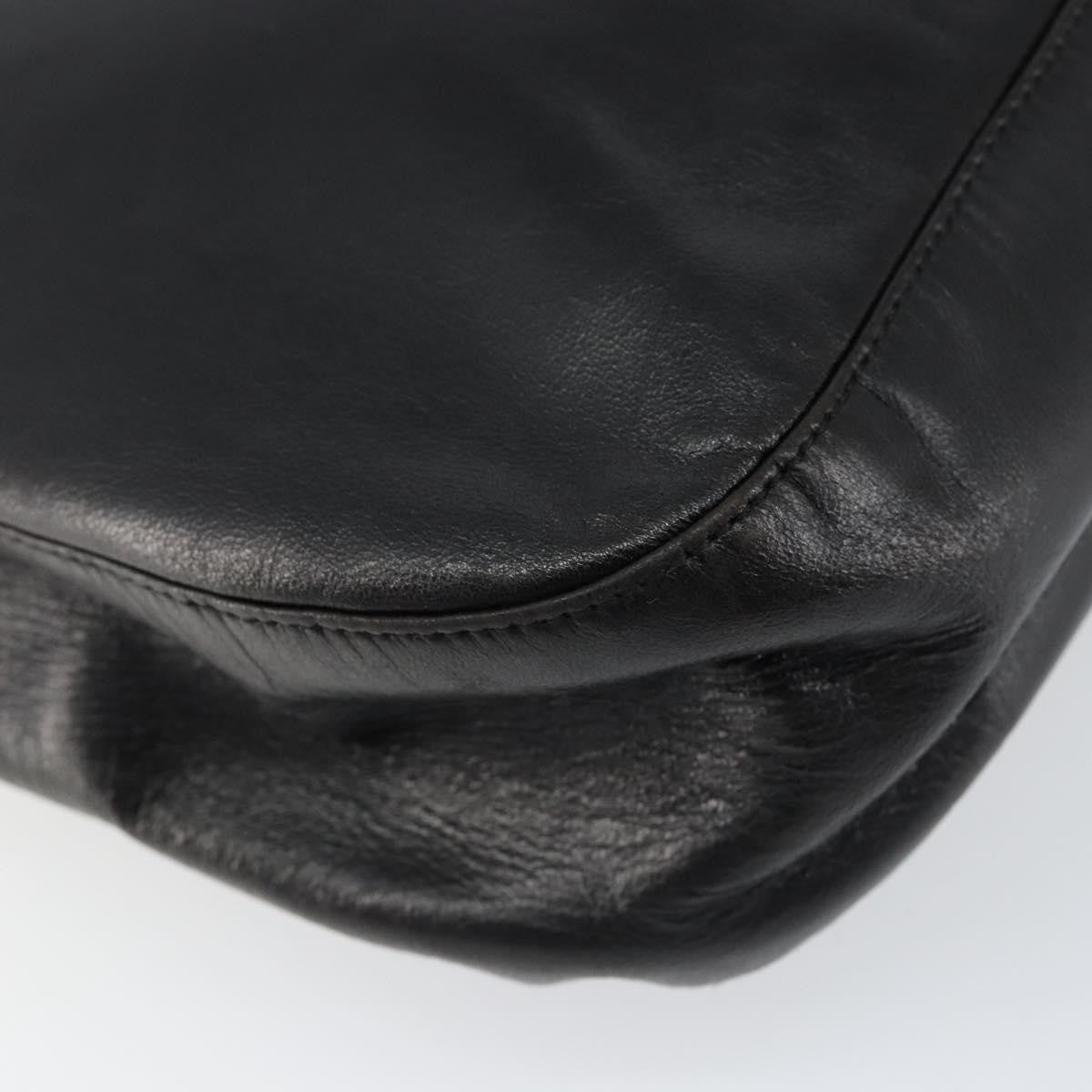 Prada Vintage Shoulder Bag Leather, BLACK, LEATHER, Shoulder bag