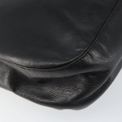 Prada Vintage Shoulder Bag Leather, BLACK, LEATHER, Shoulder bag