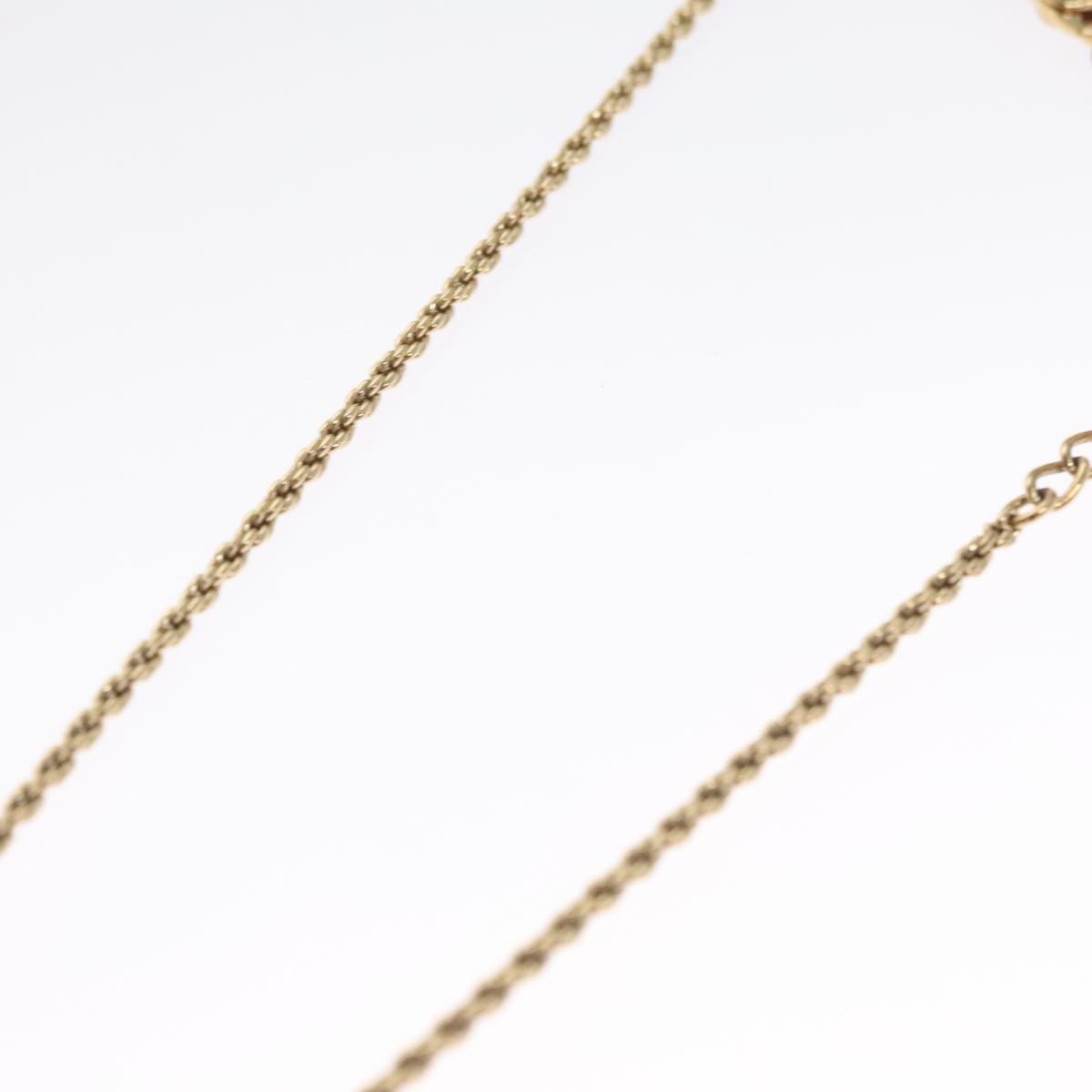 Christian Dior CD Pendant Necklace Metal, GOLD, METAL, Necklace