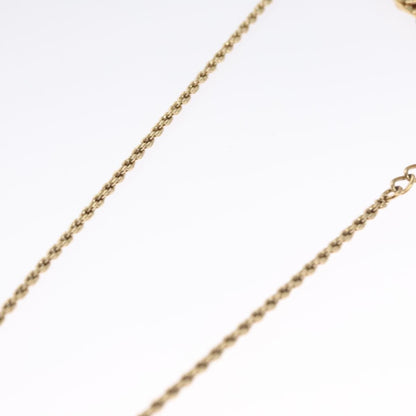 Christian Dior CD Pendant Necklace Metal, GOLD, METAL, Necklace