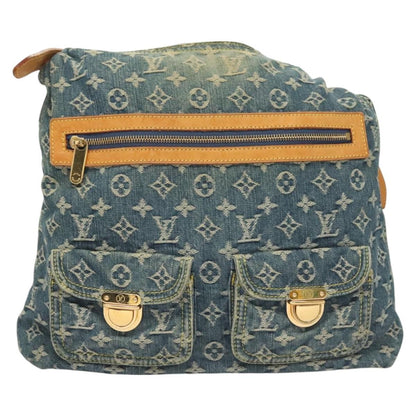 Louis Vuitton Baggy Handbag Denim, BLUE, DENIM_JEANS, Shoulder bag
