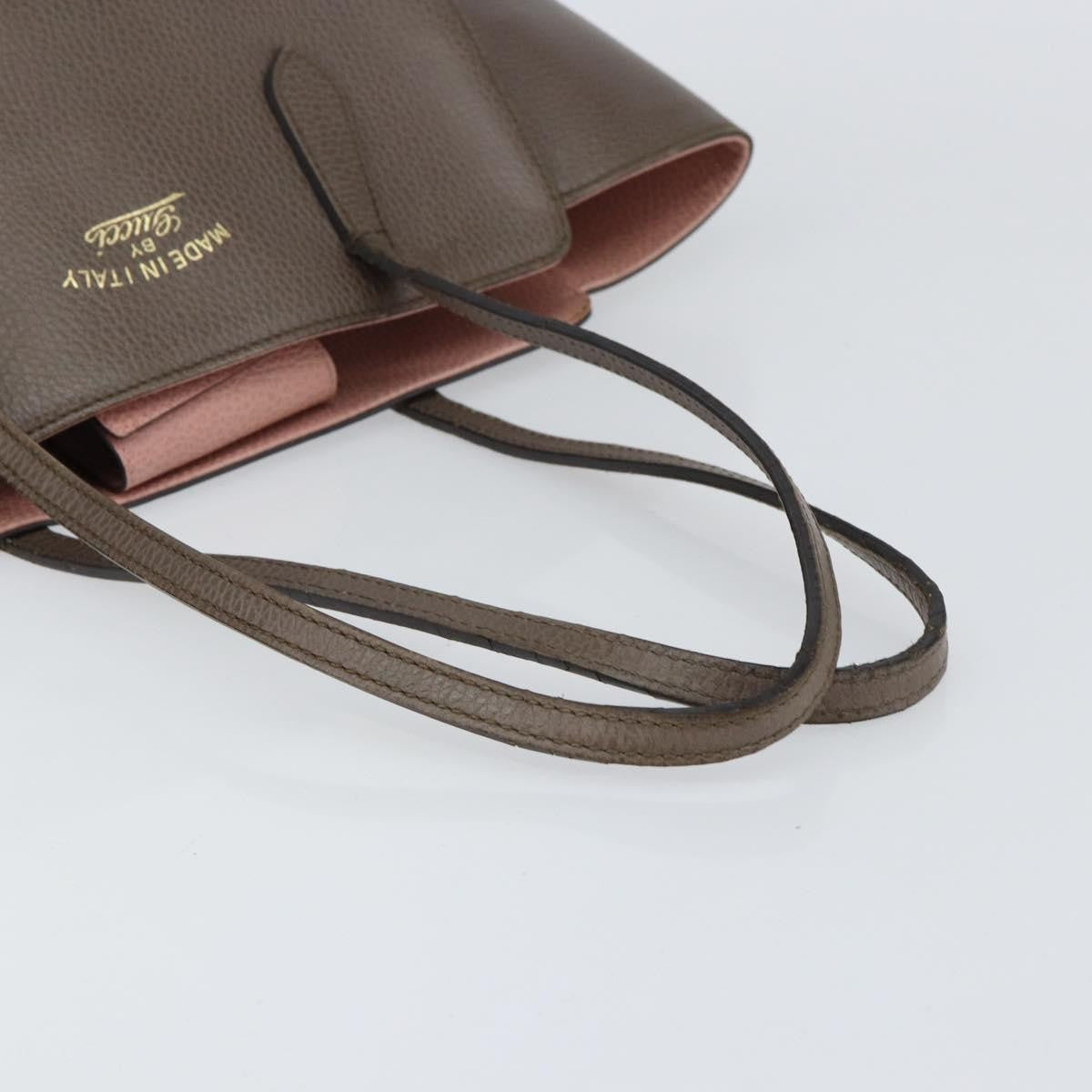 Gucci Swing Tote Leather, GRAY, LEATHER, Tote bag