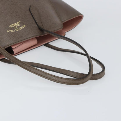 Gucci Swing Tote Leather, GRAY, LEATHER, Tote bag