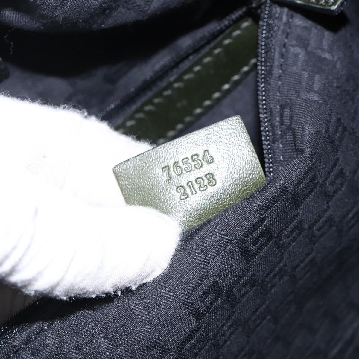 Gucci Vintage Handbag Leather, KHAKI, LEATHER, Handbag