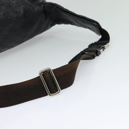Gucci Waist Bag Guccissima Leather, BLACK, LEATHER, Clutche & pouche