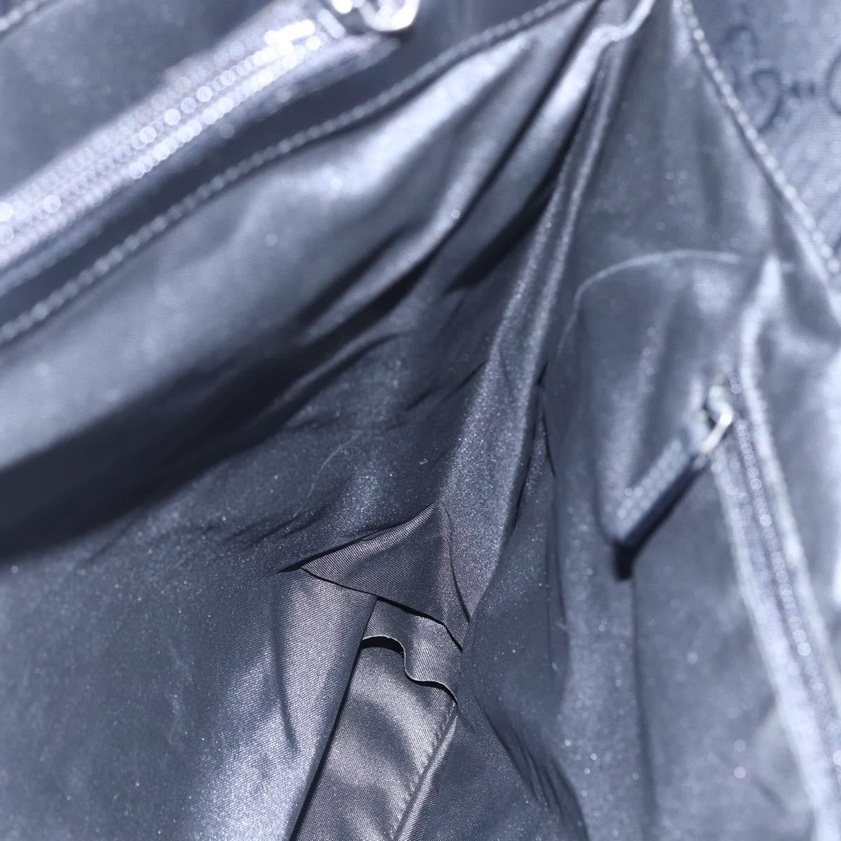 Gucci Vintage Bamboo Handle Tote GG Nylon, BLACK, NYLON, Tote bag