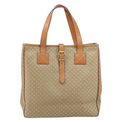 Celine Macadam Shoulder Bag PVC Leather, BEIGE, CANVAS, Shoulder bag