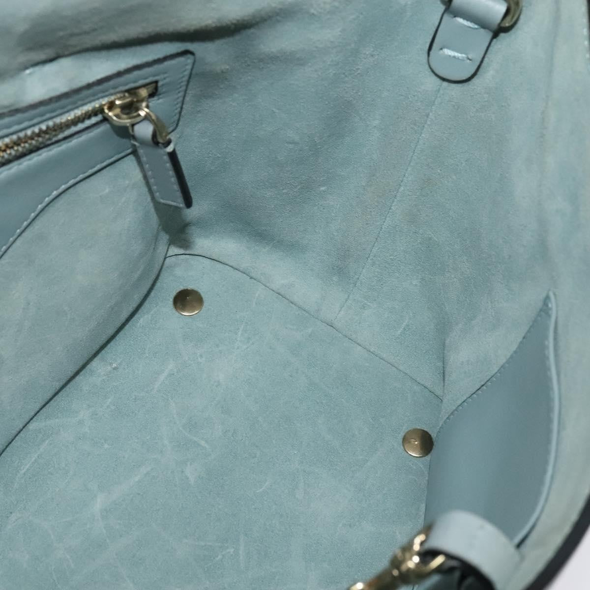 Valentino Garavani Demilune Flap Satchel Leather, BLUE, LEATHER, Handbag