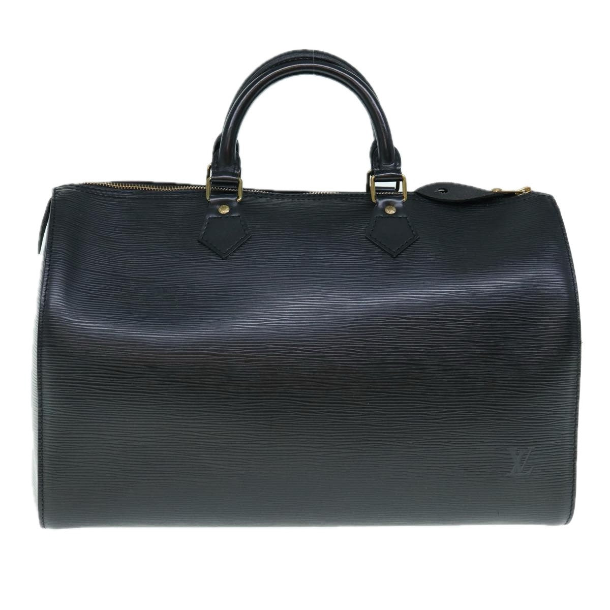Louis Vuitton Speedy Handbag Epi Leather, BLACK, LEATHER, Handbag