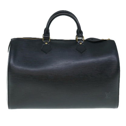 Louis Vuitton Speedy Handbag Epi Leather, BLACK, LEATHER, Handbag
