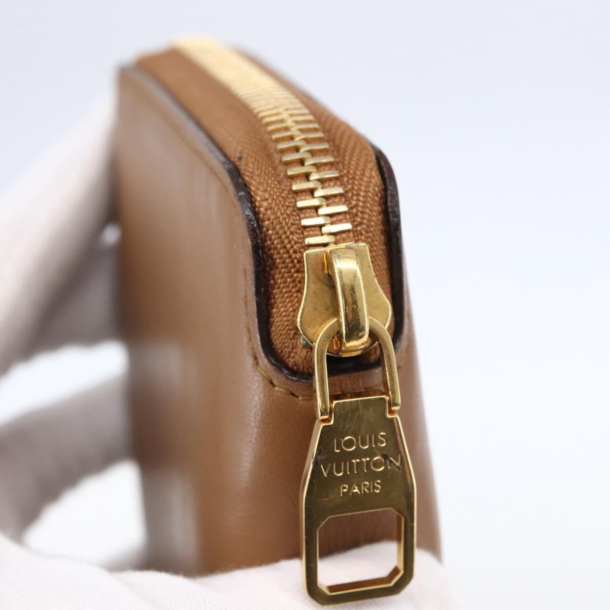 Louis Vuitton Zippy wallet Leather, BROWN, LEATHER, Wallets