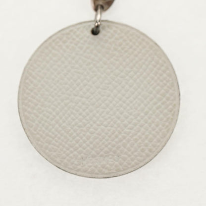 Hermes Breloque Bag Charm Metal, WHITE, LEATHER, Charms and Keychains