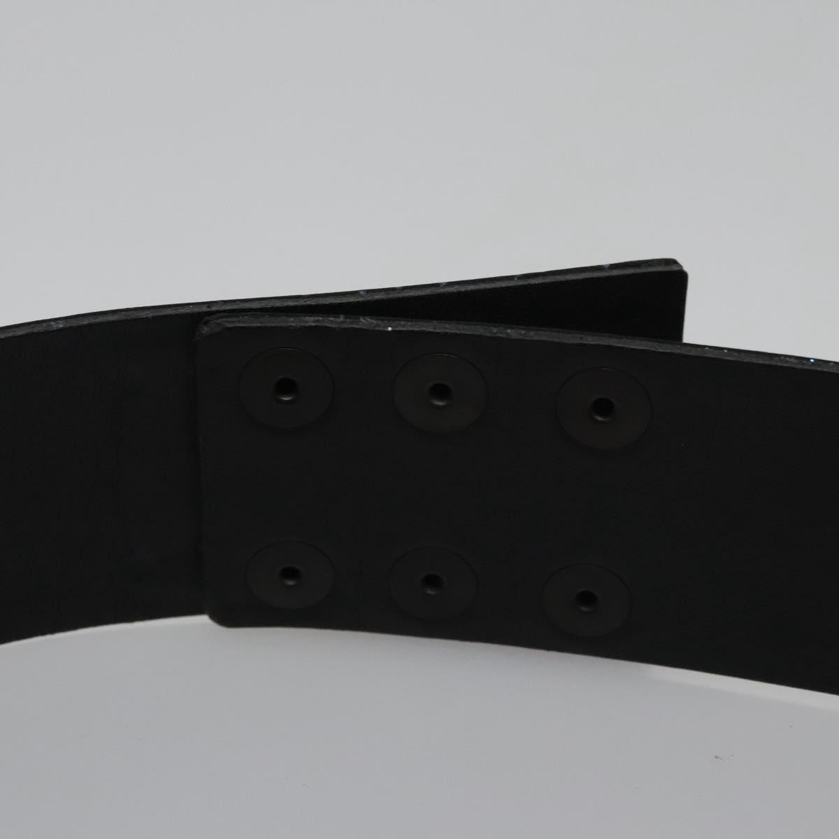 Chanel Vintage bow belt Leather, BLACK, LEATHER, Belts