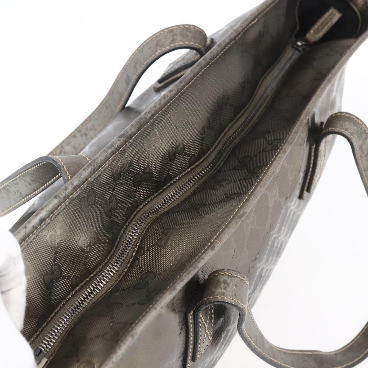 Gucci Plus Tote GG Imprime, SILVER, PVC, Tote bag